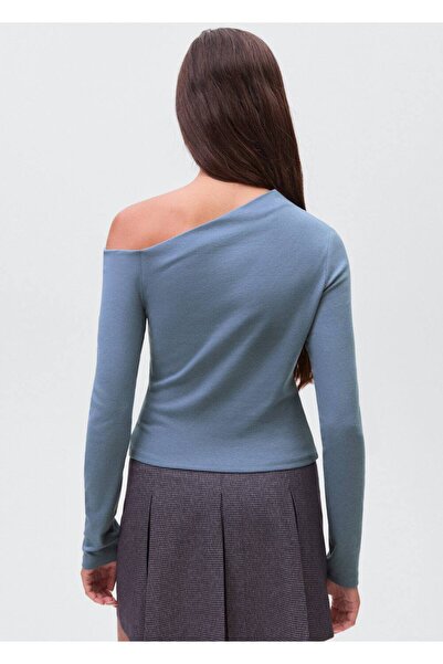 Mango Teen Asimetrik pamuklu şort