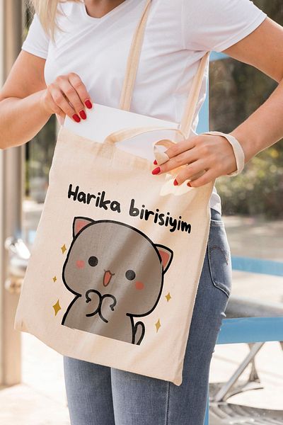 ÇELİKLER HEDİYE I'M Someone Wonderful Printed Cloth Bag
