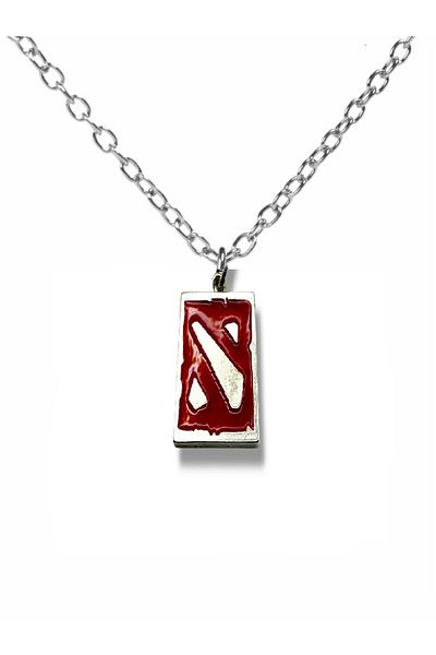 Herşey Nota Dota Game Logo Figured Unisex Necklace – 60 cm Zamak Plated Gamer Jewelry Accessory