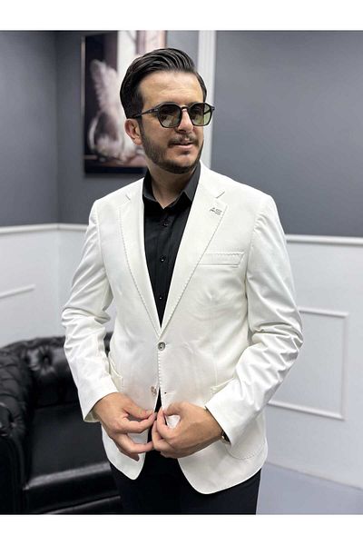 Avni Ceylan Signature Style Single Button Wrinkle-Free Jacket