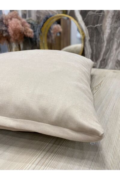Kumru Çeyiz Tasarım Çok Kullanışlı Mat Kadife Yer Minderi Kılıfı 60x60