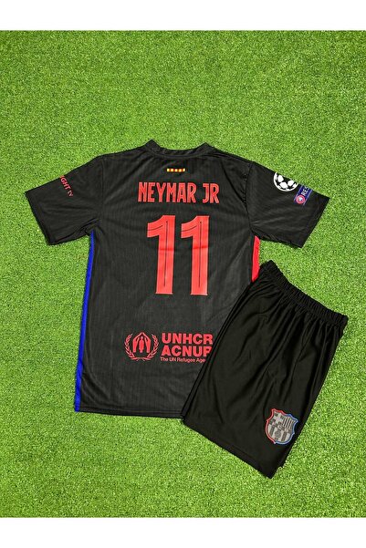 Ronson Barcelona Yeni Sezon Neymar Jr. Çocuk Forması (BLACK)