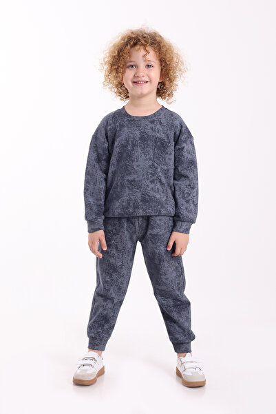 Mixima 3-4-5-6 yaş cep detaylı iki iplik mevsimlik alt üst ikili eşofman takı...