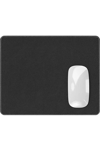 Mu Art Ahşap Navada - Gaming Player Gamer Genuine Leather Mouse Pad, Leather Mouse Pad, Genuine Leather Pad