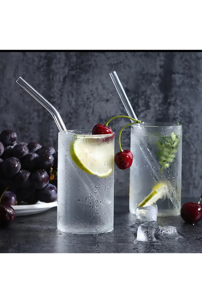 alpikom 6 ADET ÇEVRE DOSTU YENİDEN KULLANILABİLİR DAYANIKLI CAM PİPET SETİ