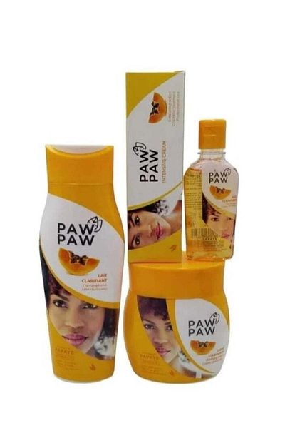 Paw Paw مجموعة تنقية الجسم بخلاصة البابايا وفيتامين E مكونة من 4 قطع