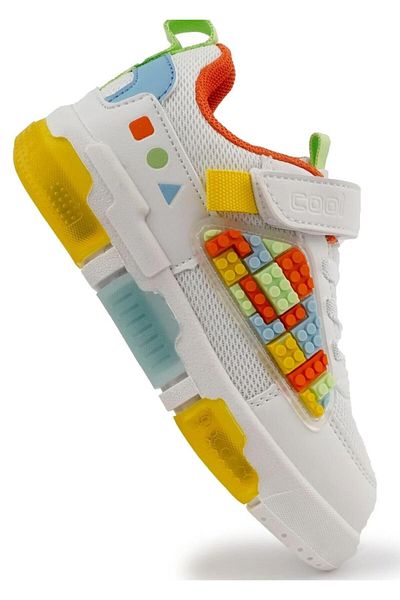 Cool Legos-Ptk 26/30 Kids Lighted Sole Unisex Sneaker Sports Shoes