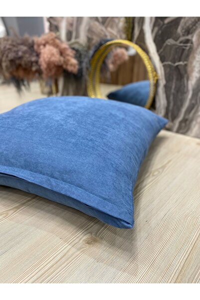 Kumru Çeyiz Tasarım Çok Kullanışlı Mat Kadife Yer Minderi Kılıfı 60x60