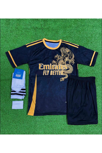 MONTENERO Cristiano Ronaldo Special Dragon Design R.E.A.L. M.A.D.R.I.D. Kids Jersey Set of 4