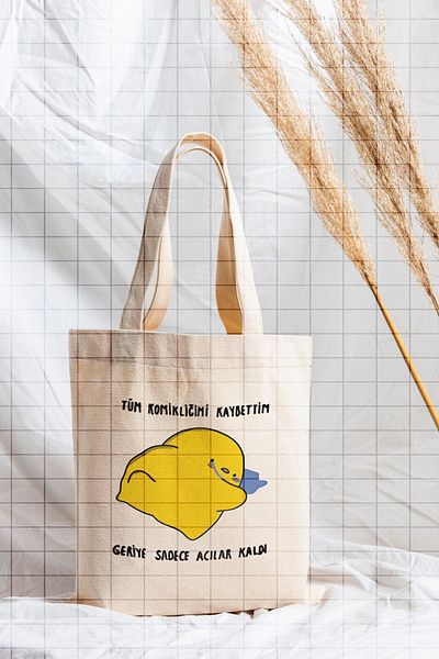 ÇELİKLER HEDİYE I Lost All My Funny Just Left the Pain Printed Cloth Bag
