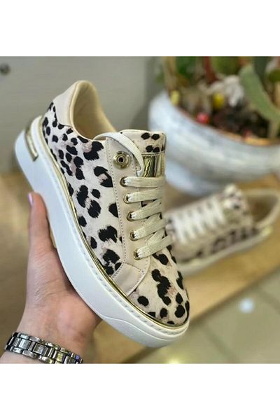 Kuum London K732513 Leopard Patterned Sneaker Sports Shoes
