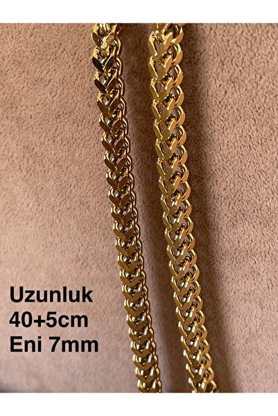 Rupen Kraft 316 L Cerrahi Çelik Geçme Gurmet Zincirli Tasarım Paslanmaz Kararmaz Çelik Kolye