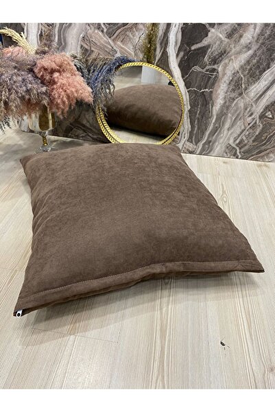 Kumru Çeyiz Tasarım Çok Kullanışlı Mat Kadife Yer Minderi Kılıfı 60x60