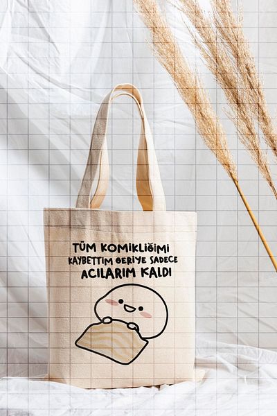 ÇELİKLER HEDİYE I Lost All My Funny Just My Pain Remains Printed Cloth Bag