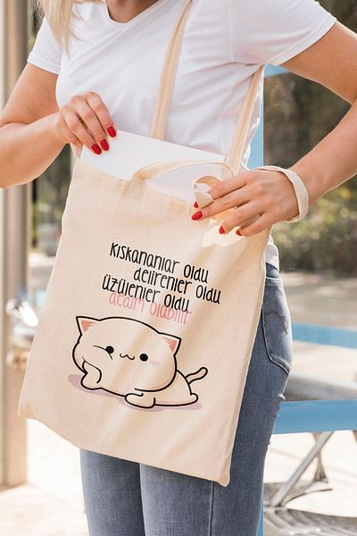 ÇELİKLER HEDİYE Jealousy Is Sadness I Said It Could Be Printed Cloth Bag