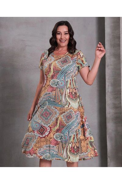 KapadokyaButik Plus Size Summer Pocket Dress