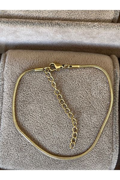 Rupen Kraft 316 L Surgical Steel Thin Snake Model Stainless Tarnish Steel Bracelet