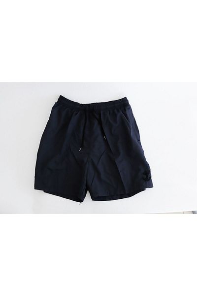 primexa Black Basic Standard Size Slim Fit Waist Elastic Sea Shorts with Mesh Inside