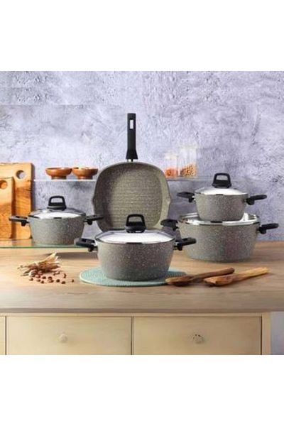 Generic 4mm thick Turkish granite pots with stainless steel lid