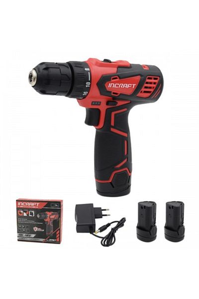 OEM INCRAFT DK-12V cordless screwdriver - with two batteries