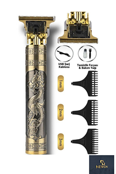 Newon Tıraş Makinesi Usb Şarjlı Saç Sakal Vücut Kıl Tüy Alma Kadın Erkek Epil...