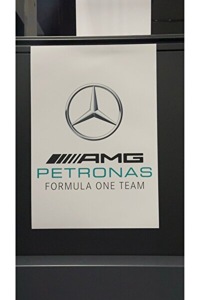 Sticksy AMG PETRONAS Oto Paspas - Renkli Kaliteli Baskı Kağıt Paspas 25 ADET