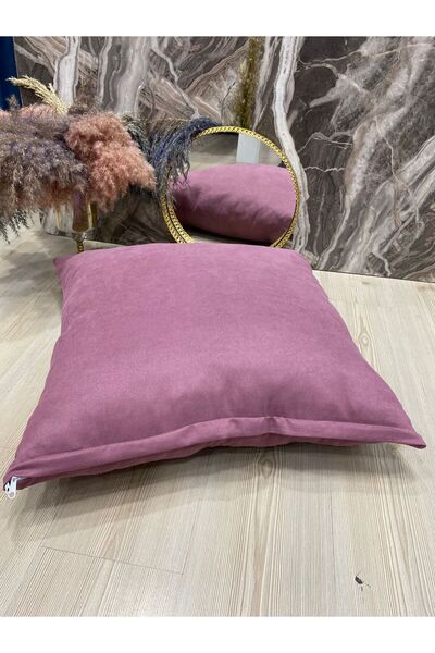 Kumru Çeyiz Tasarım Mat Kadife Yer Minderi Puf Kırlent Kılıfı 70x70