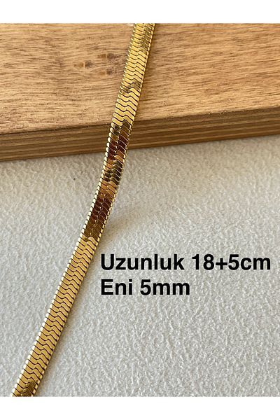Rupen Kraft 316 L Surgical Steel Crush Snake Gold Model Stainless Tarnish Free Steel Bracelet