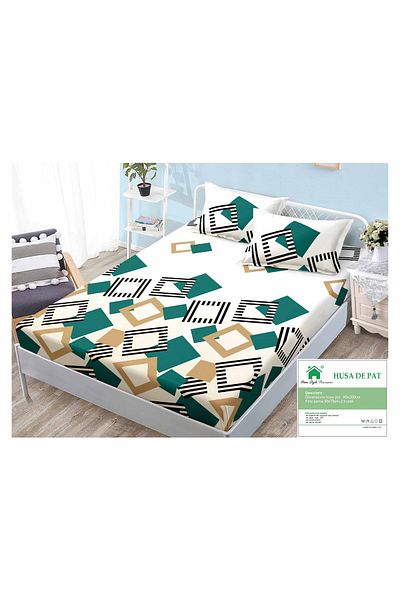 FIONNA.RO Finet Cotton Duvet Cover 90x200cm - Geometric Shapes