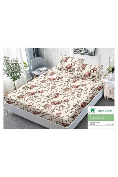 FIONNA.RO Fine Cotton Duvet Cover 90x200cm - Roses