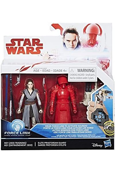 Star Wars : The Last Jedi Rey (Jedi Training) and Elite Praetorian Guard Figure 2-Pack 3.75 Inches