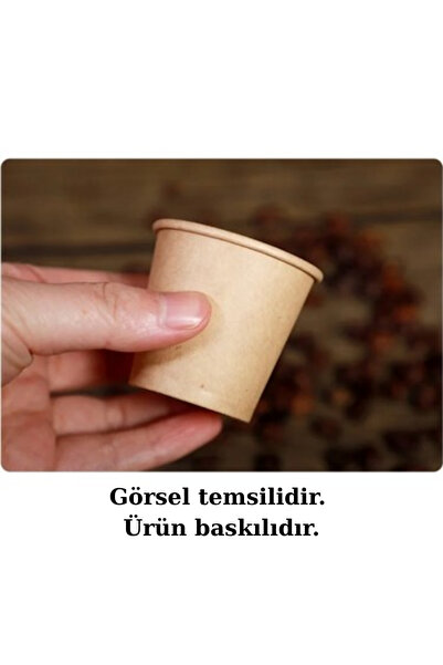 Merpak Ambalaj Karton Bardak 2,5 Oz 50 Adet Kahve Bardağı Küçük Bardak Türk Kahvesi Bardağı Espresso Bardağı