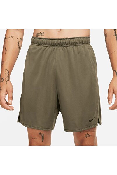 Nike Dri-Fit Totality 7 Erkek Yeşil Antrenman Şortu Astarsız