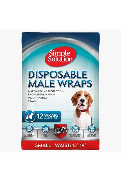 Simple Solution male dog diapers small size S 12 pcs