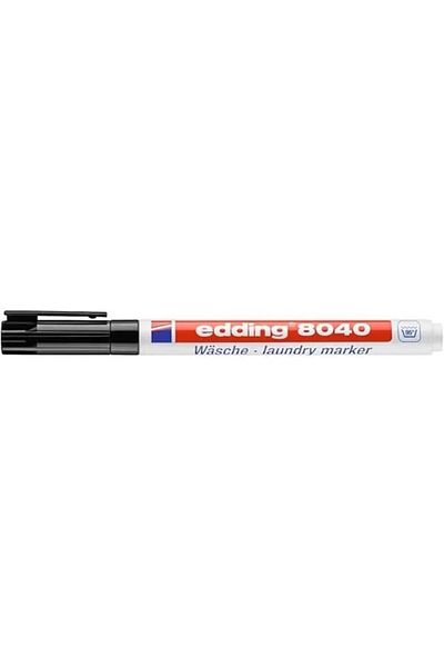 Edding 8040 Laundry Pen - Black - 1 Pen - Round Tip 1 mm