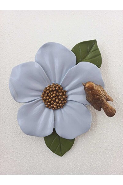 SLATE GREY WALL DECORATION FLOWER-20X17CM