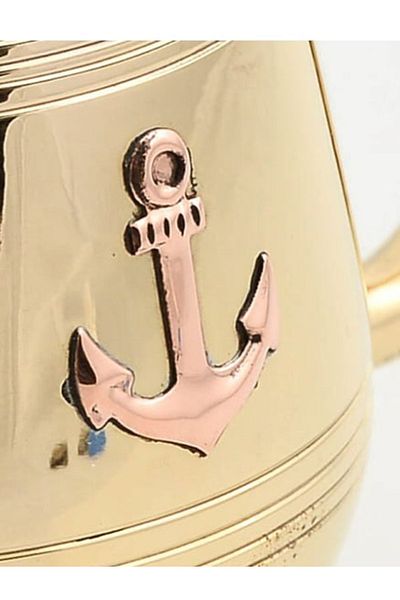 moryconcept Brass Anchor Embroidered Glass