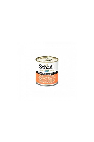 Schesir Adult wet dog food with tuna and canned carrots 285 g