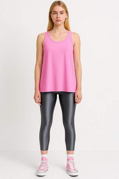 EFFE 2 Pieces A-Line Cotton Thick Strap Athlete T-Shirt