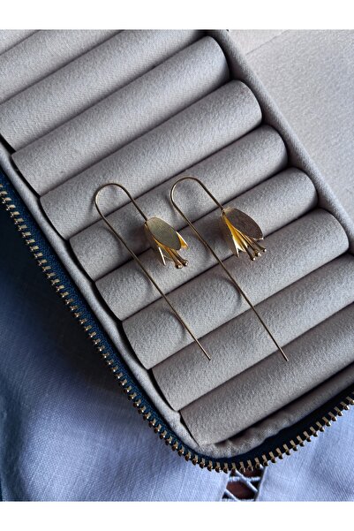 Miltonia 925s Gümüş Ters Lale Tasarım Gümüş Küpe