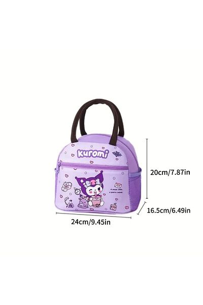 Emre Bebe Sanrio Kuromi Licensed Thermal Lunch Bag - Thermal Insulated School & Picnic Bag