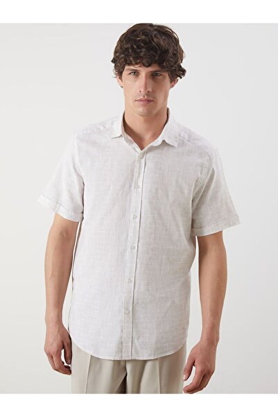 LC Waikiki LCW Vision Slim Fit Short Sleeve Patterned Men's Shirt