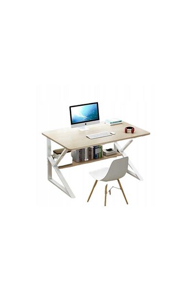 JollyMag Gaming table, desk with white-beige shelf, 80x40 cm, JollyMag, STL04B