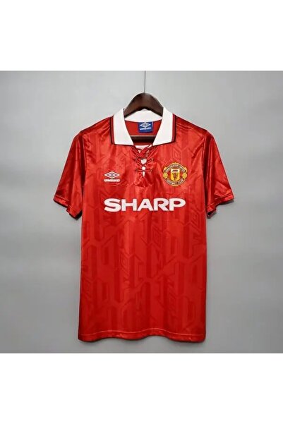 BOXING DAY Manchester/United 1992/93 Sezonu Iç Saha Kırmızı İsimsiz Retro Forma