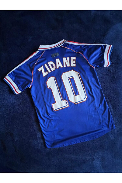 FEEL STYLE Fransa Zinedine Zidane 98 Dünya Kupası Nostalji Forma