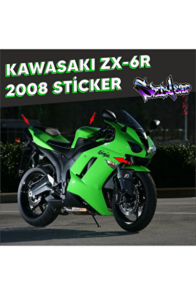 Kawasaki ZX-6R 2008 Orijinal Sticker Set