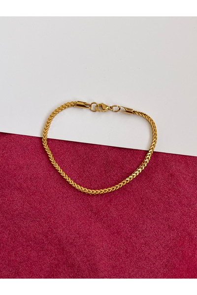 Rupen Kraft 316 L Surgical Steel Stylish Square Mesh Steel Chain Bracelet Tight Weave Chain Bracelet