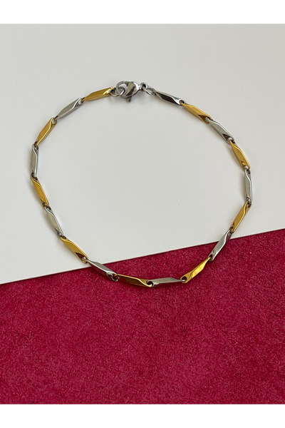 Rupen Kraft 316 L Surgical Steel Stylish Double Color Pods Bracelet Steel Pods Bracelet