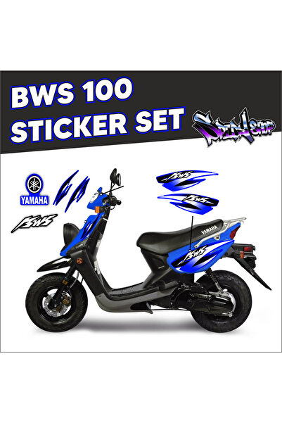 Yamaha Bws 100 Sticker Set Mavi