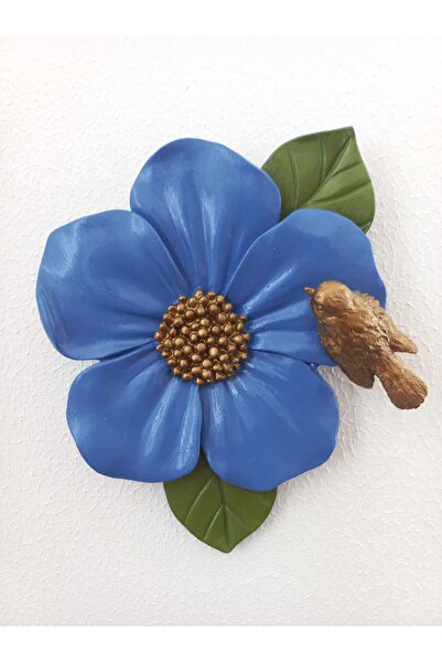 MIDNIGHT BLUE WALL DECORATION FLOWER-20X17CM